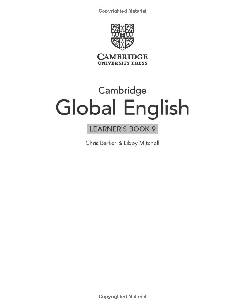 bộ cambridge global english learner's book 9 with digital access (1 year) - 2nd edition