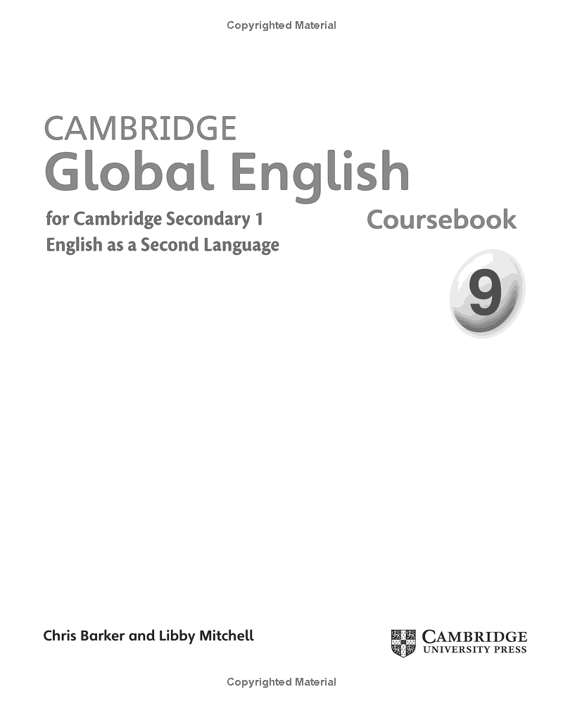 bộ cambridge global english stage 9 coursebook with audio cd: for cambridge secondary 1 english as a second language (cambridge international examinations)