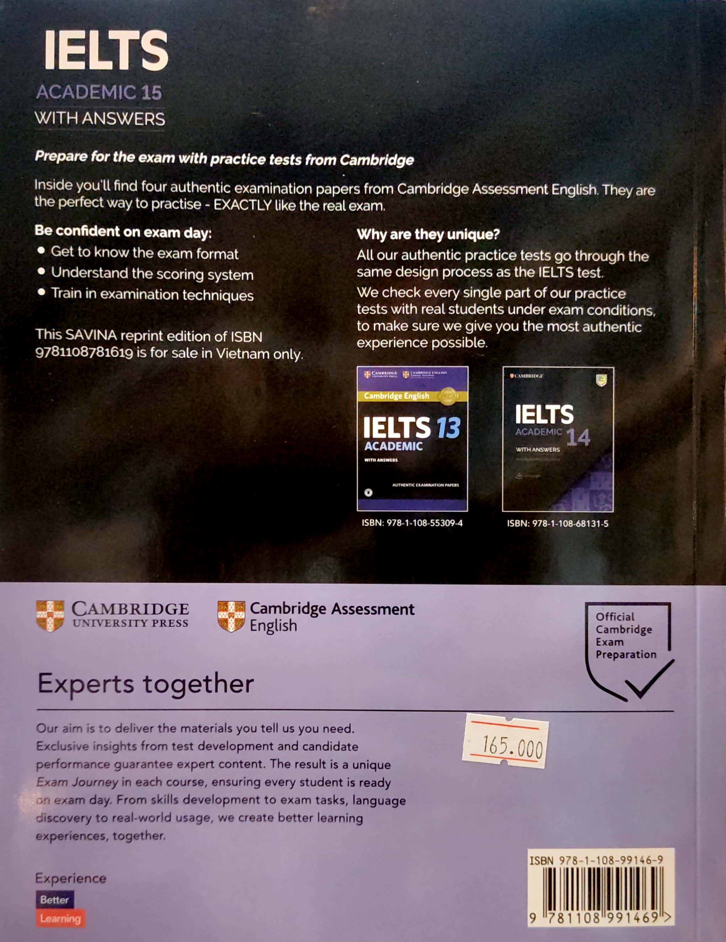 bộ cambridge ielts 15 academic with answers (savina) (kèm audio)