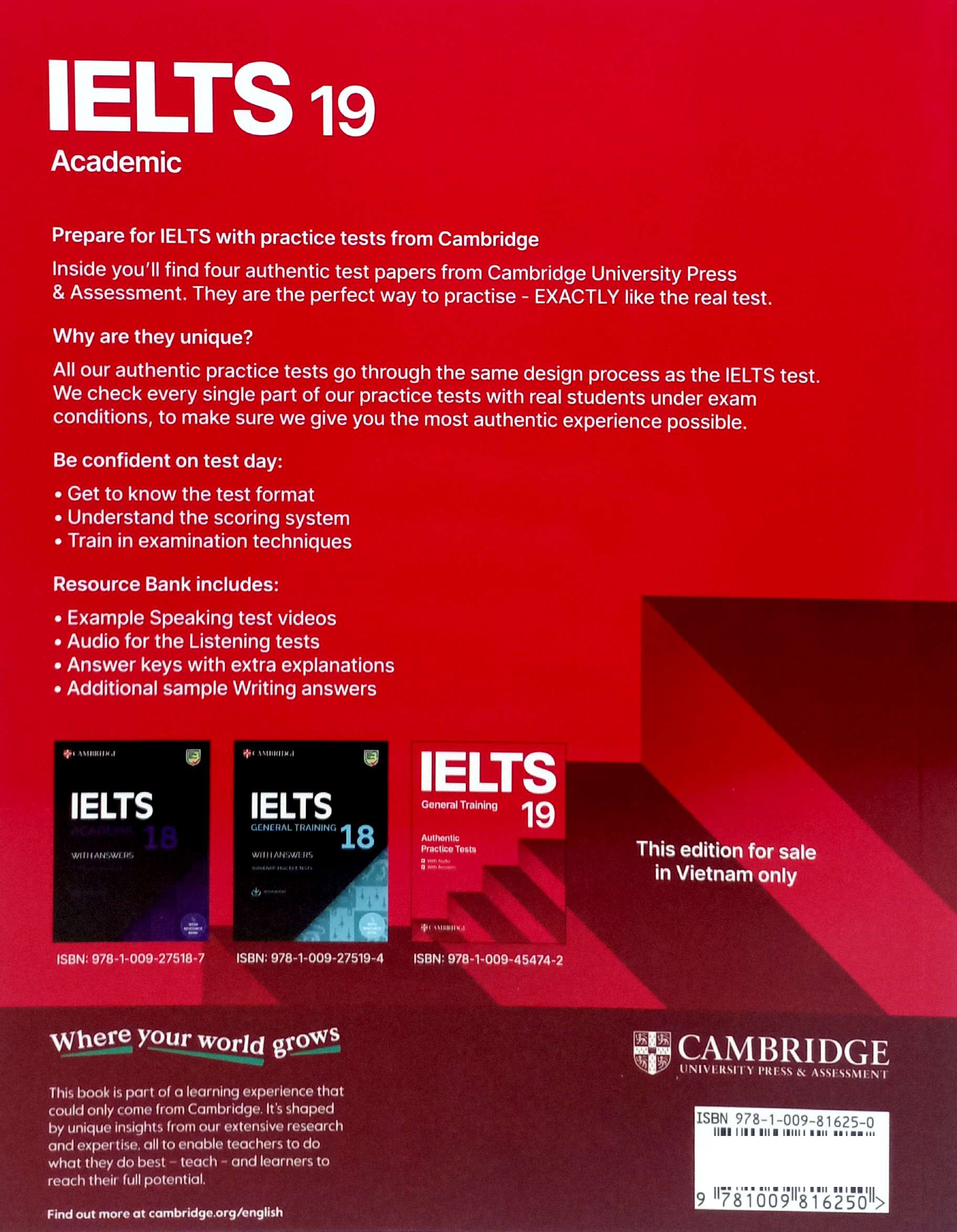 Bo
						
										
										Cambridge IELTS 19 - Academic - Authentic Pratice Tests