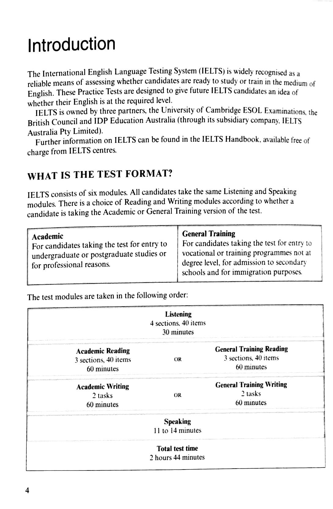 bộ cambridge ielts 4 with answers (savina) (không kèm audio)