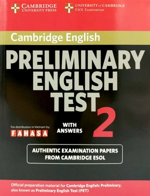 bộ cambridge preliminary english test 2 student's book with answers fahasa reprint edition