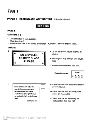 bộ cambridge preliminary english test 3 student's book with answers fahasa reprint edition