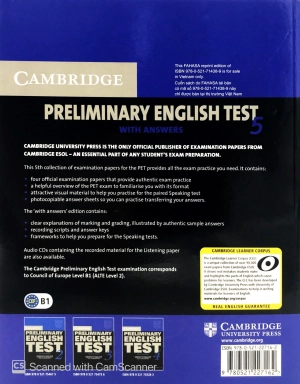 bộ cambridge preliminary english test 5 student's book with answers fahasa reprint edition