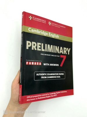 bộ cambridge preliminary english test 7 student's book with answers fahasa reprint edition