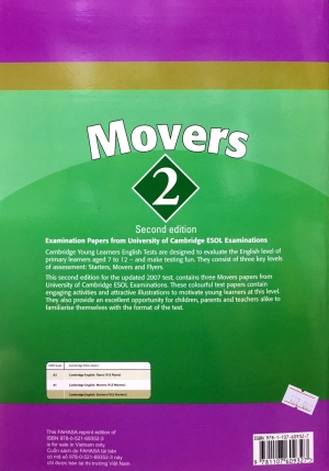 bộ cambridge young learner english test movers 2 sb fahasa reprint edition