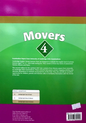 bộ cambridge young learner english test movers 4 sb fahasa reprint edition