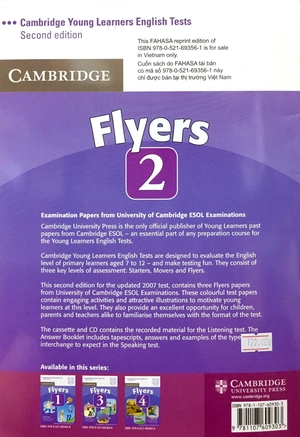 bộ cambridge young learner english tests flyers 2 sb fahasa reprint edition
