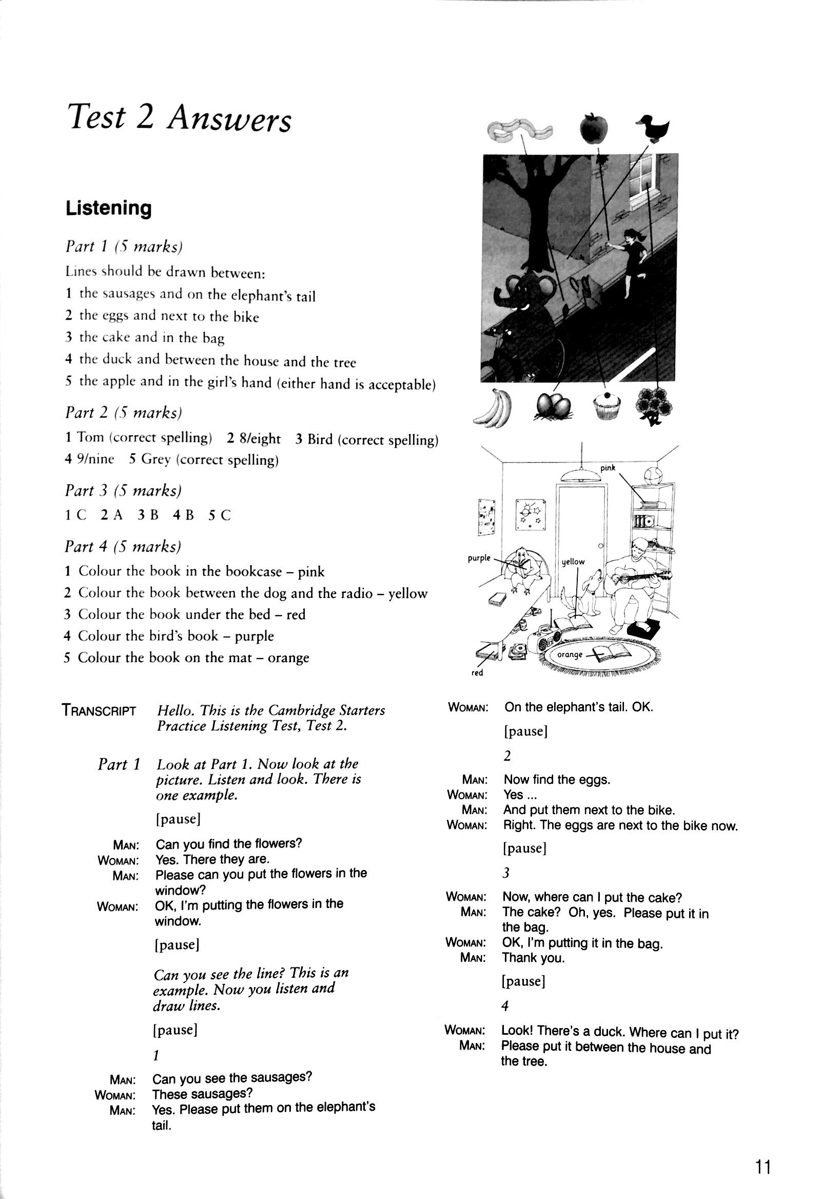 bộ cambridge young learners english tests 6 starters answer booklet