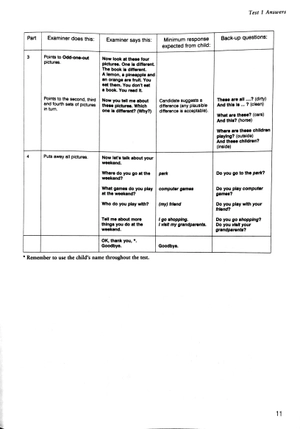 bộ cambridge young learners english tests 7 movers answer booklet