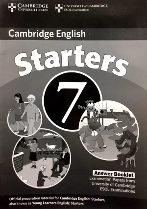 bộ cambridge young learners english tests 7 starters answer booklet