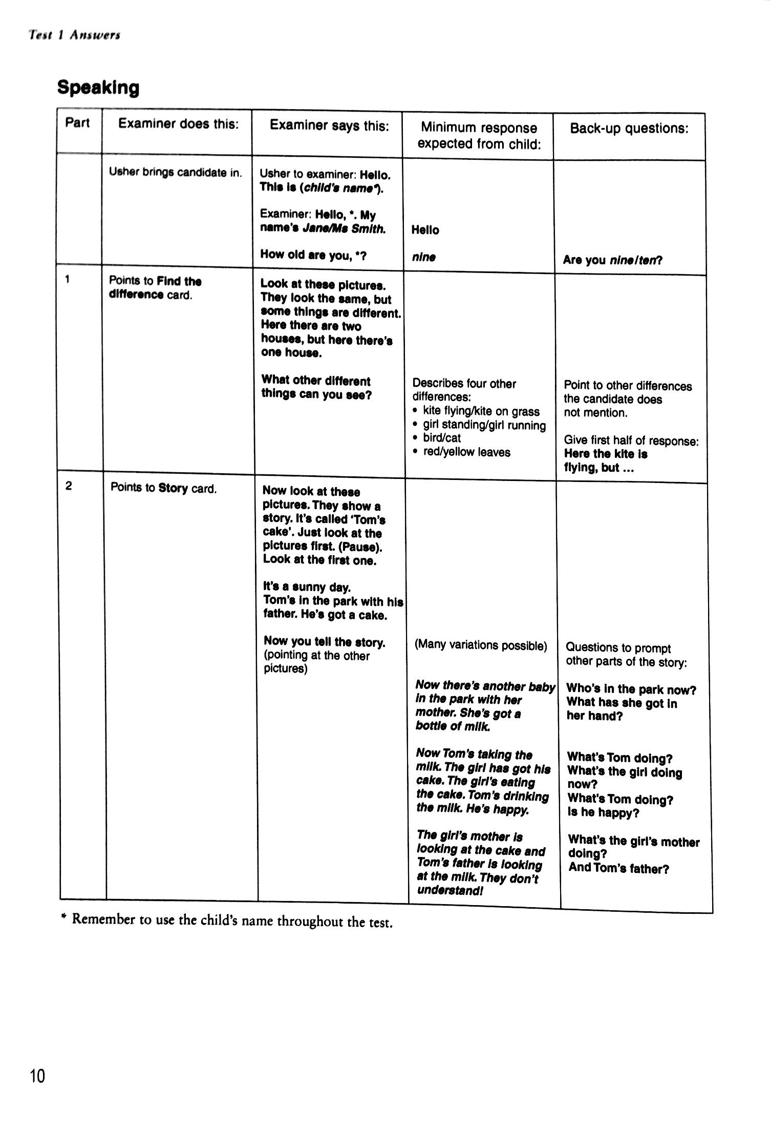 bộ cambridge young learners english tests second edition movers 4 answer booklet