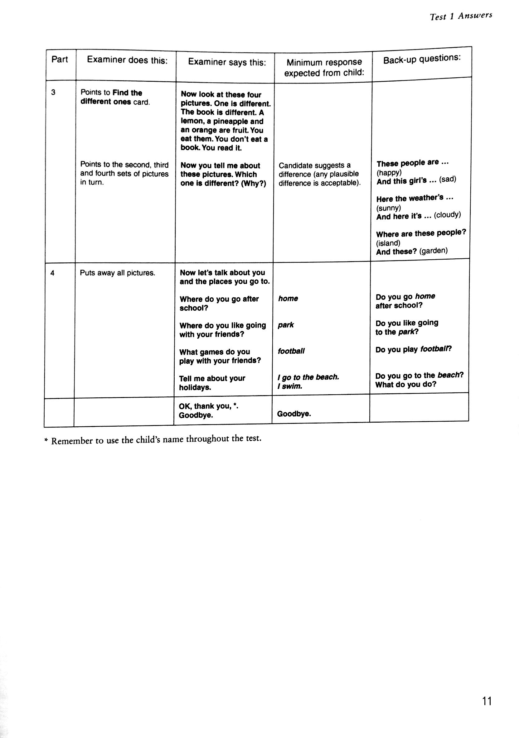 bộ cambridge young learners english tests second edition movers 4 answer booklet