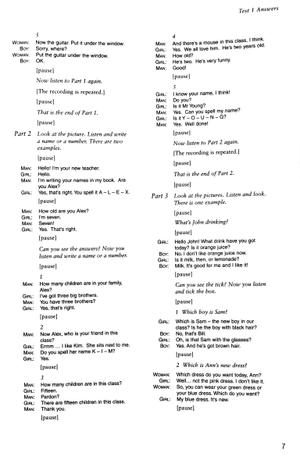 bộ cambridge young learners english tests second edition starters 3 answer booklet