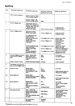 bộ cambridge young learners english tests second edition starters 3 answer booklet