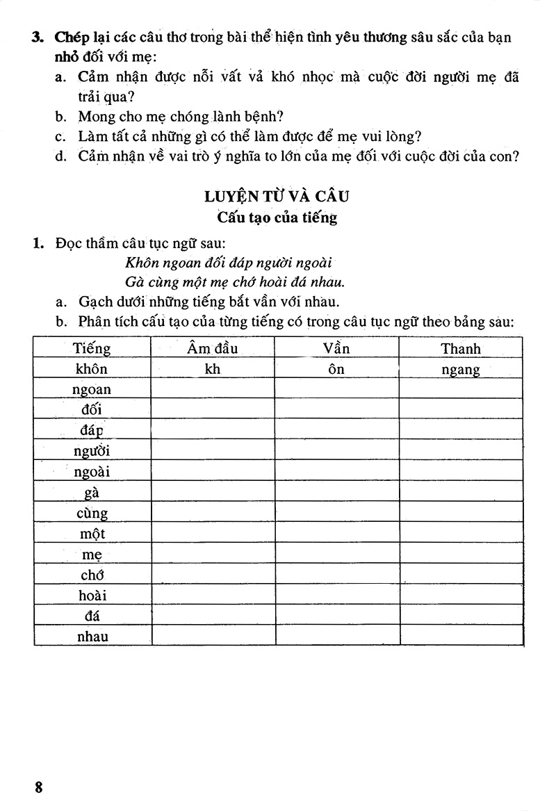 bộ câu hỏi và bài tập trắc nghiệm tiếng việt 4 - tập 1