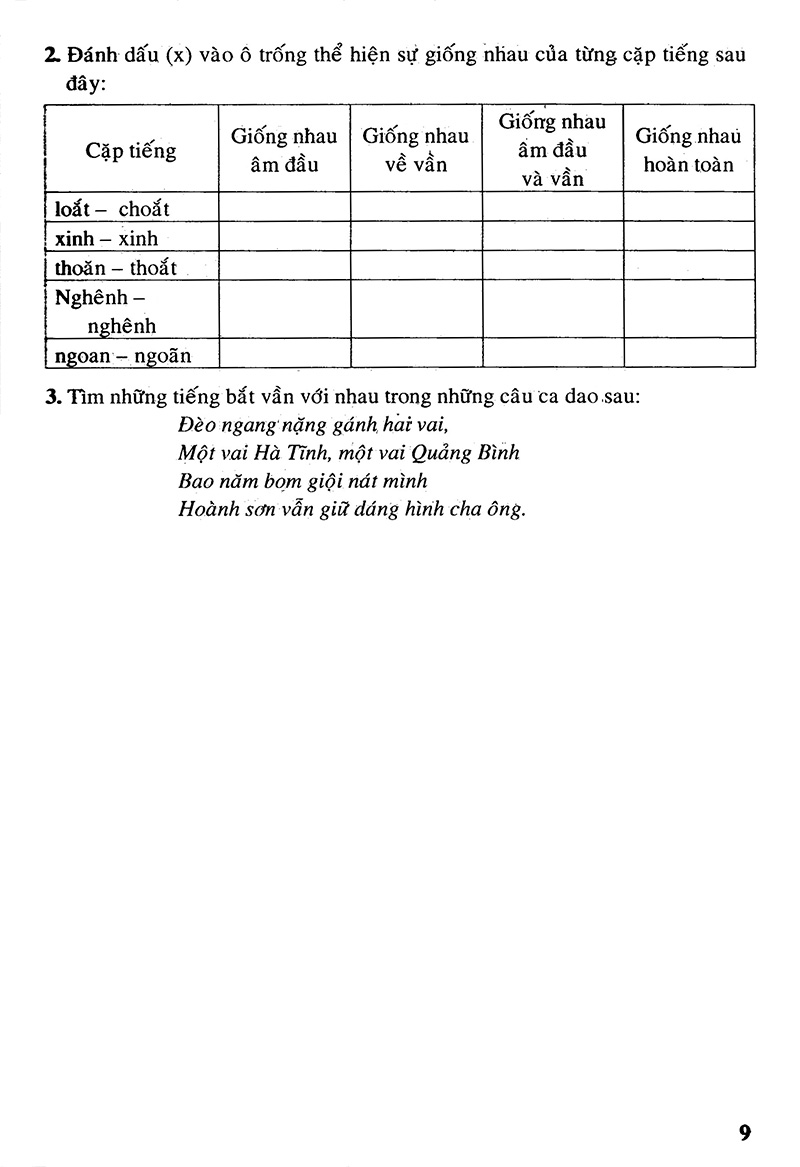 bộ câu hỏi và bài tập trắc nghiệm tiếng việt 4 - tập 1
