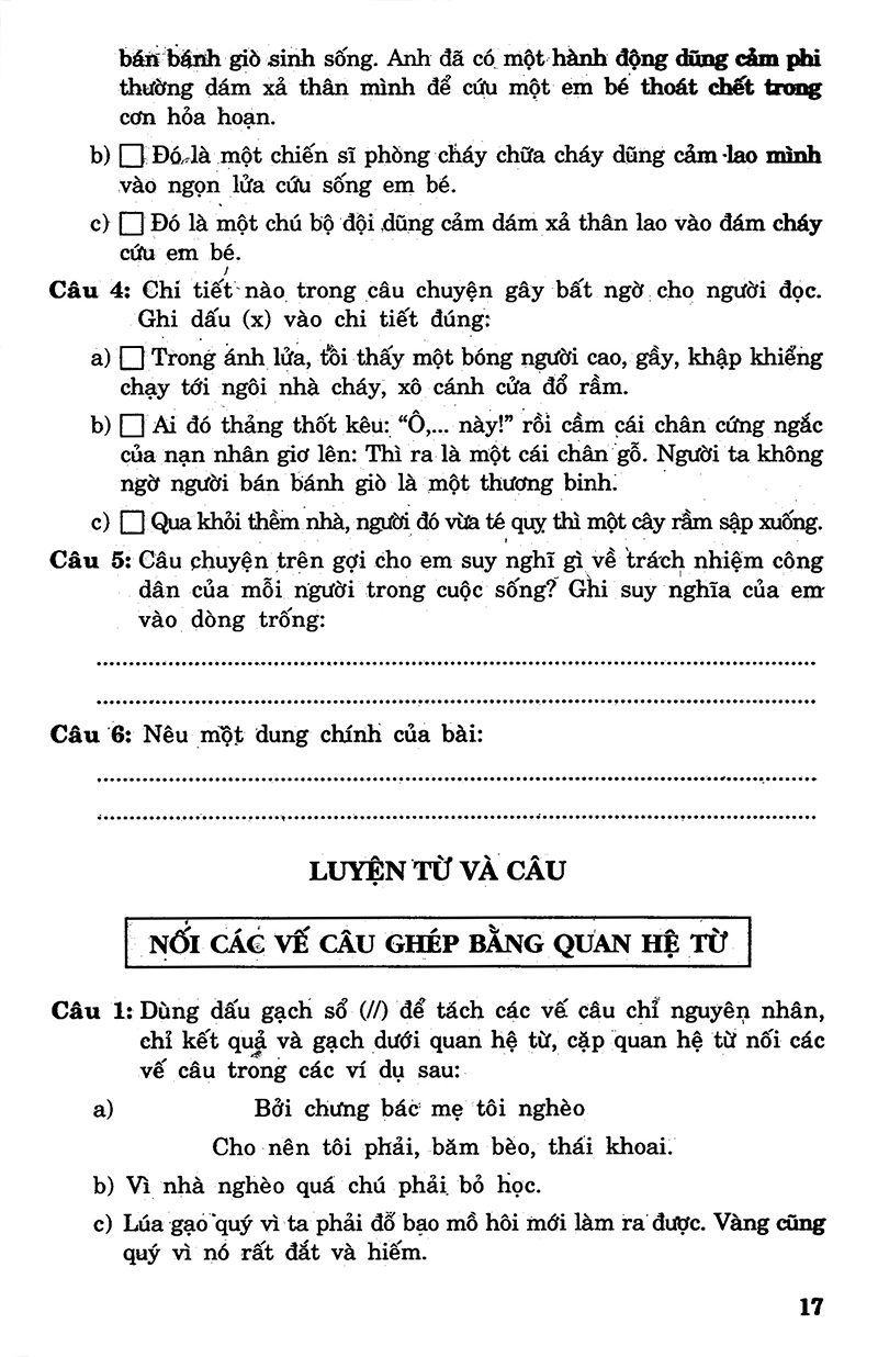 bộ câu hỏi và bài tập trắc nghiệm tiếng việt 5 - tập 2