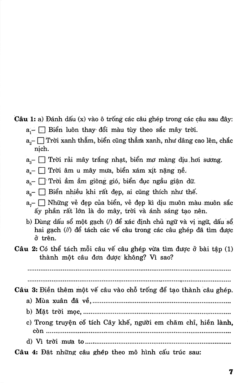 bộ câu hỏi và bài tập trắc nghiệm tiếng việt 5 - tập 2