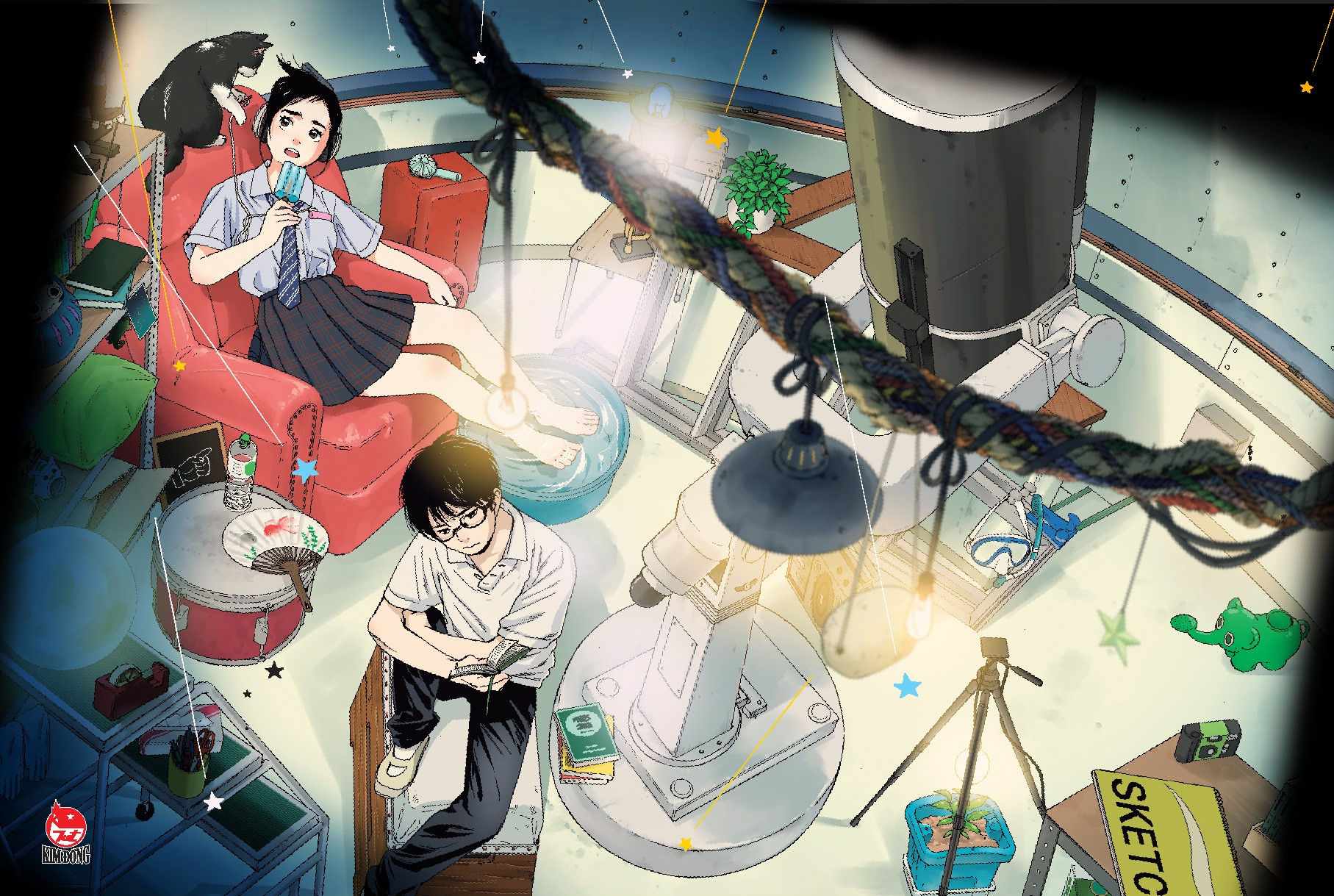 bộ câu lạc bộ những kẻ mất ngủ - insomniacs after school - tập 1 - tặng kèm postcard