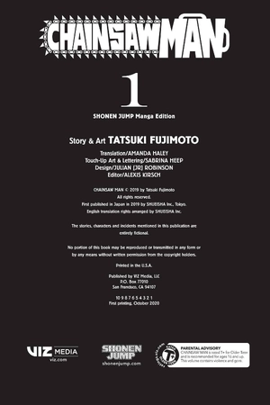 bộ chainsaw man 1 (english edition)
