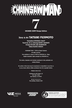 bộ chainsaw man 7 (english edition)