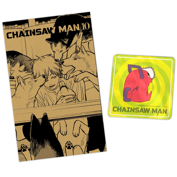 bộ chainsaw man - tập 10 - tặng kèm lót ly