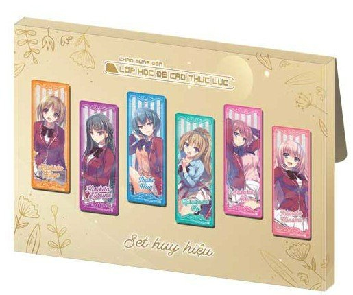 bộ chào mừng đến lớp học đề cao thực lực - tập 4.5 - bản giới hạn - tặng kèm set huy hiệu + id card kèm phong bì + box giấy