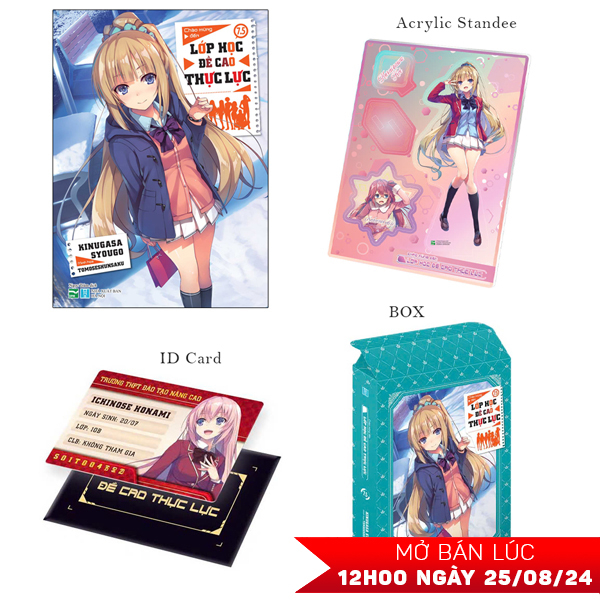 Bo
Chao Mung Den Lop Hoc De Cao Thuc Luc - Tap 7.5 - Ban Gioi Han - Tang Kem Acrylic Standee + ID Card Nhua + Box