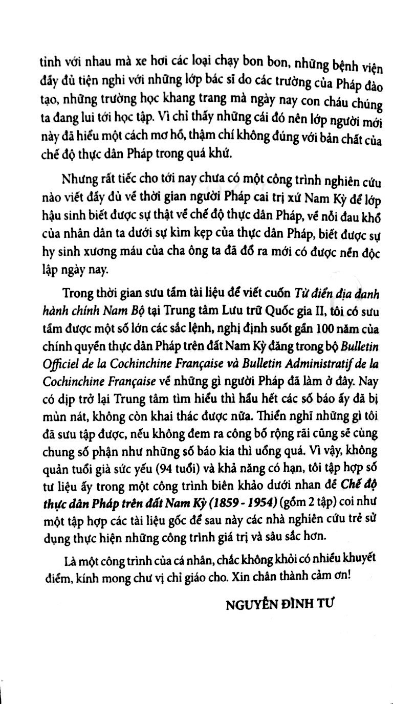 bộ chế độ thực dân pháp trên đất nam kỳ 1859-1954 - tập 1 (tái bản 2018)