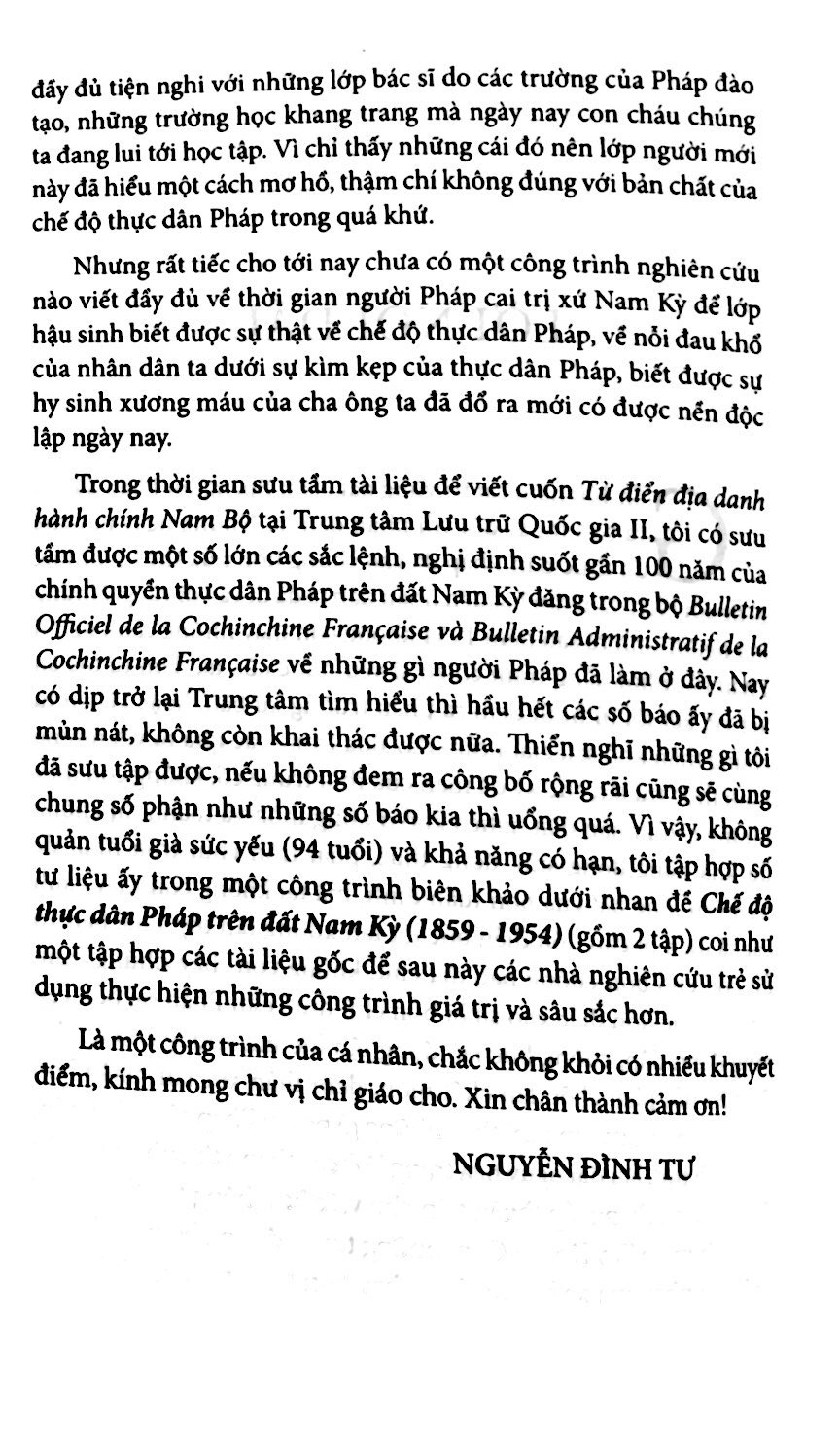 bộ chế độ thực dân pháp trên đất nam kỳ 1859-1954 - tập 2 (tái bản 2018)
