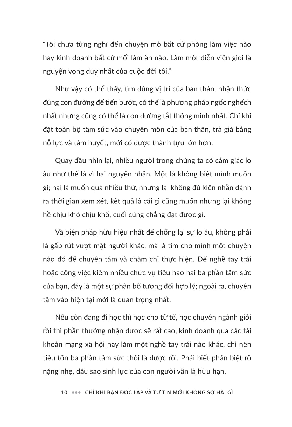 Bo
						
										
										Chi Khi Ban Doc Lap Va Tu Tin Moi Khong So Hai Gi