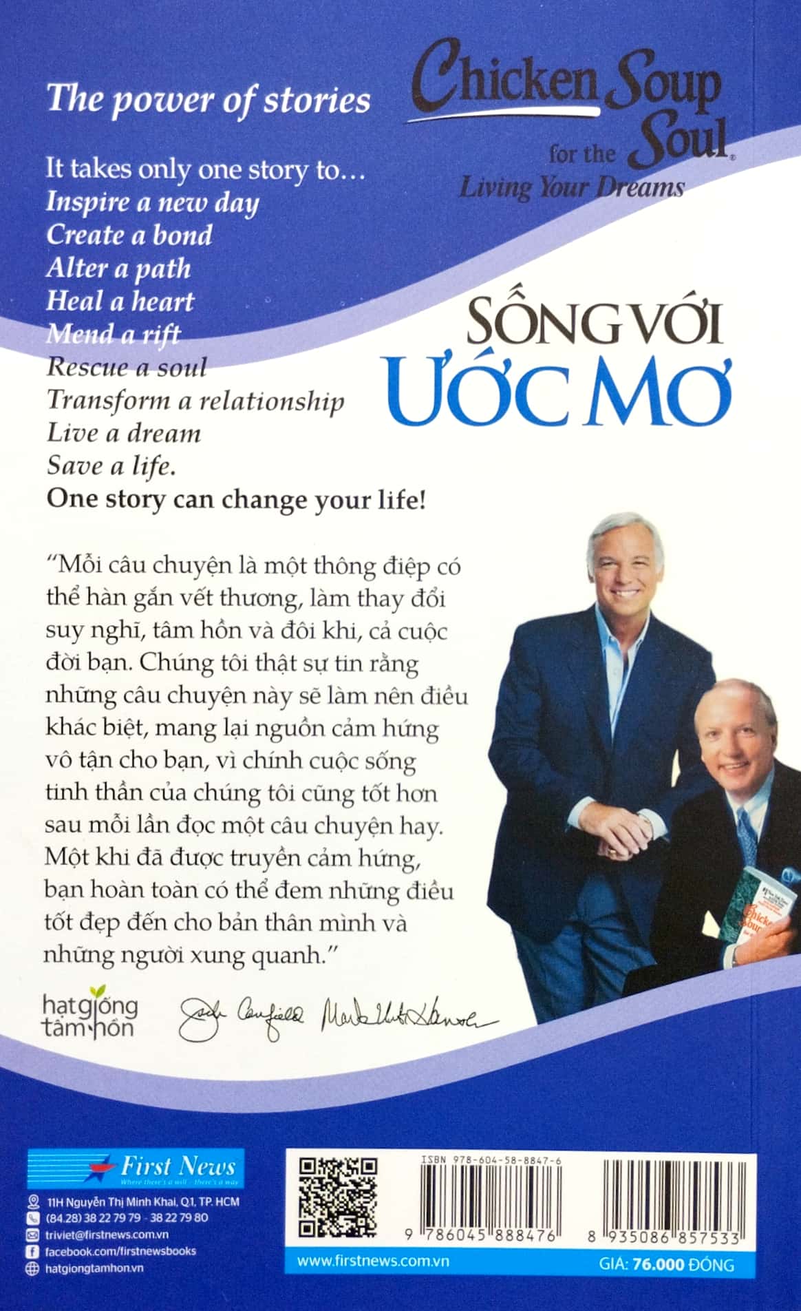 bộ chicken soup for the soul 13 - sống với ước mơ - song ngữ anh-việt (tái bản 2023)