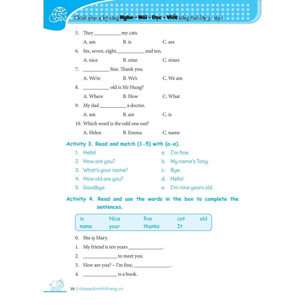 bộ chinh phục 4 kỹ năng tiếng anh nghe - nói - đọc - viết lớp 3 - tập 1