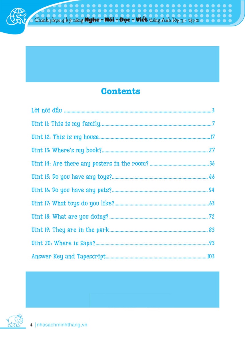bộ chinh phục 4 kỹ năng tiếng anh nghe - nói - đọc - viết lớp 3 - tập 2