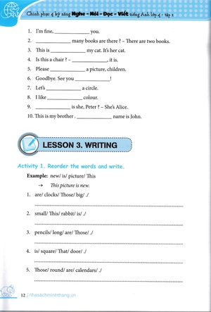 bộ chinh phục 4 kỹ năng tiếng anh nghe - nói - đọc - viết lớp 4 - tập 1