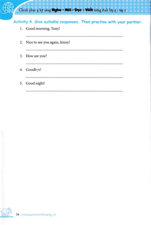 bộ chinh phục 4 kỹ năng tiếng anh nghe - nói - đọc - viết lớp 4 - tập 1