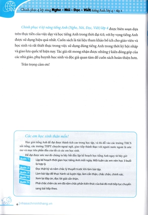 bộ chinh phục 4 kỹ năng tiếng anh nghe - nói - đọc - viết lớp 4 - tập 1