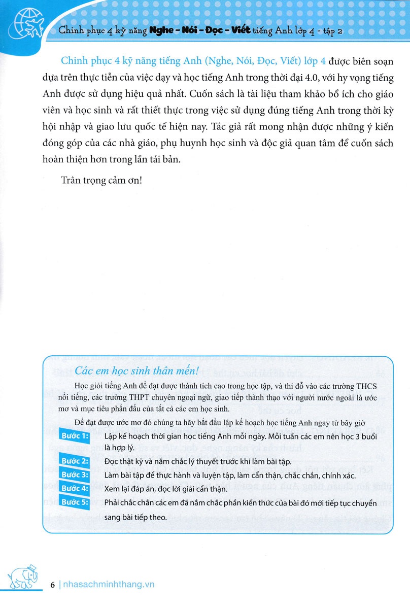 bộ chinh phục 4 kỹ năng tiếng anh nghe - nói - đọc - viết lớp 4 - tập 2
