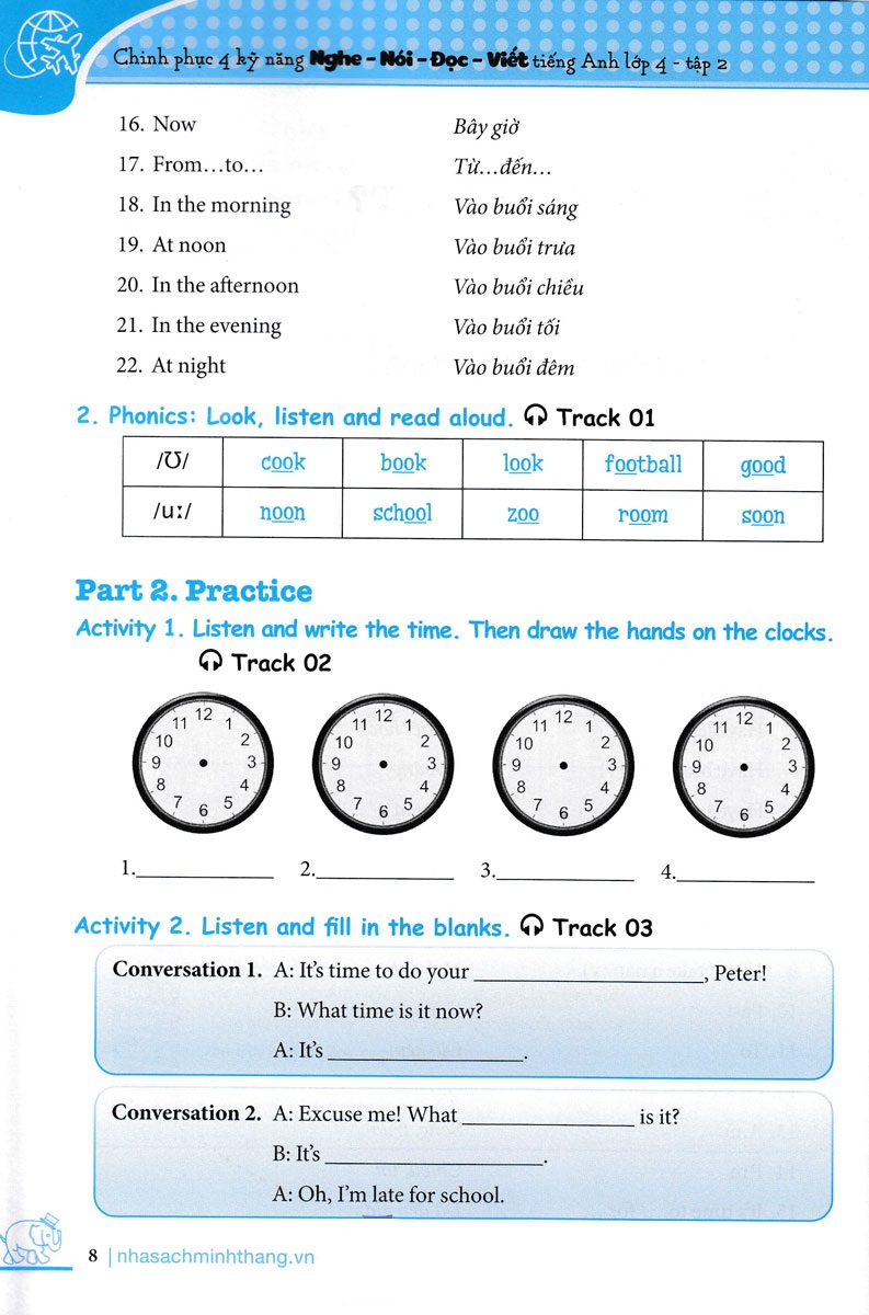 bộ chinh phục 4 kỹ năng tiếng anh nghe - nói - đọc - viết lớp 4 - tập 2