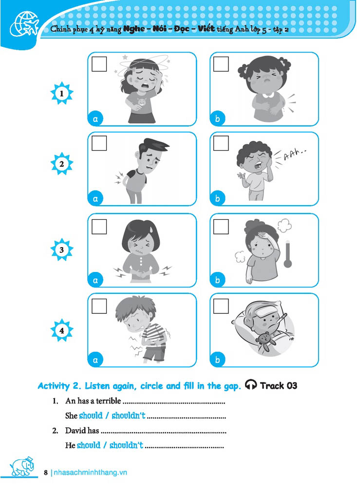 bộ chinh phục 4 kỹ năng tiếng anh nghe - nói - đọc - viết lớp 5 - tập 2