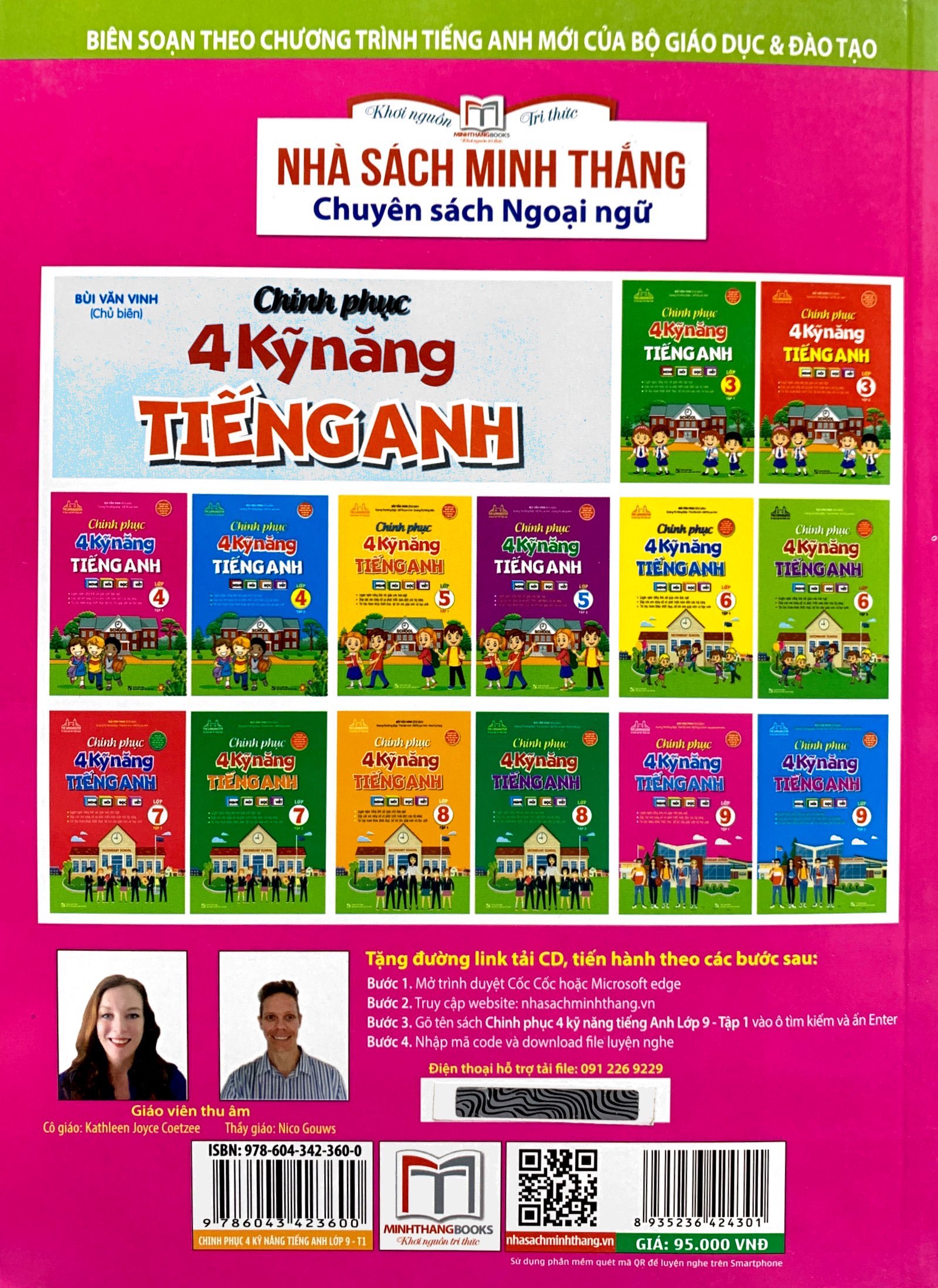 bộ chinh phục 4 kỹ năng tiếng anh nghe - nói - đọc - viết lớp 9 - tập 1