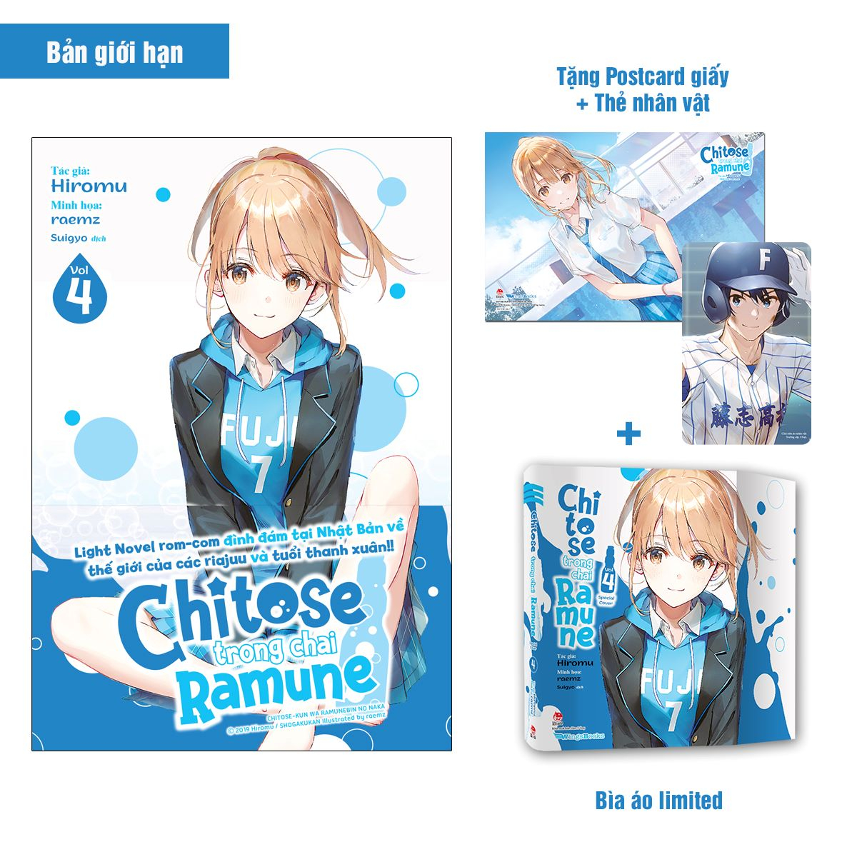 Bộ
						
										
										Chitose Trong Chai Ramune - Tập 4 - Bản Giới Hạn - Tặng Kèm Bìa Áo Limited + Postcard Giấy + Thẻ Nhân Vật