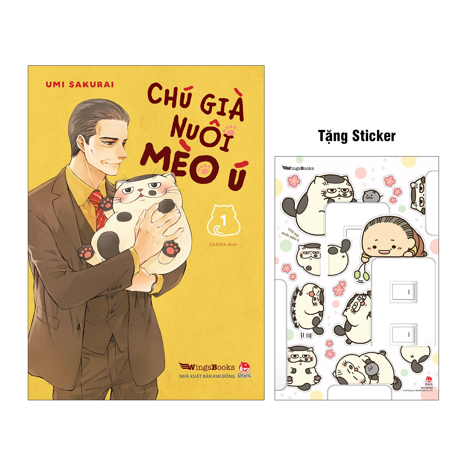 bộ chú già nuôi mèo ú - tập 1 - tặng kèm sticker (tái bản 2024)