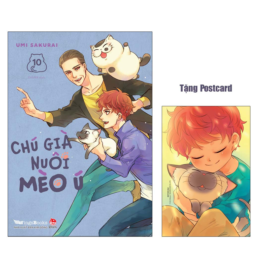 bộ chú già nuôi mèo ú - tập 10 - tặng kèm postcard