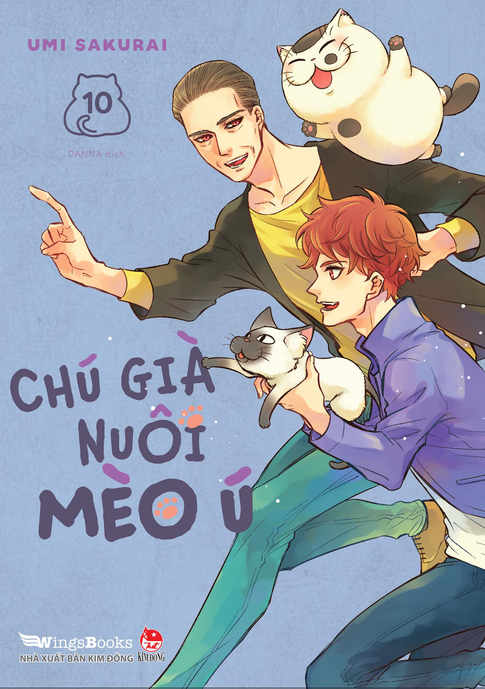 bộ chú già nuôi mèo ú - tập 10 - tặng kèm postcard