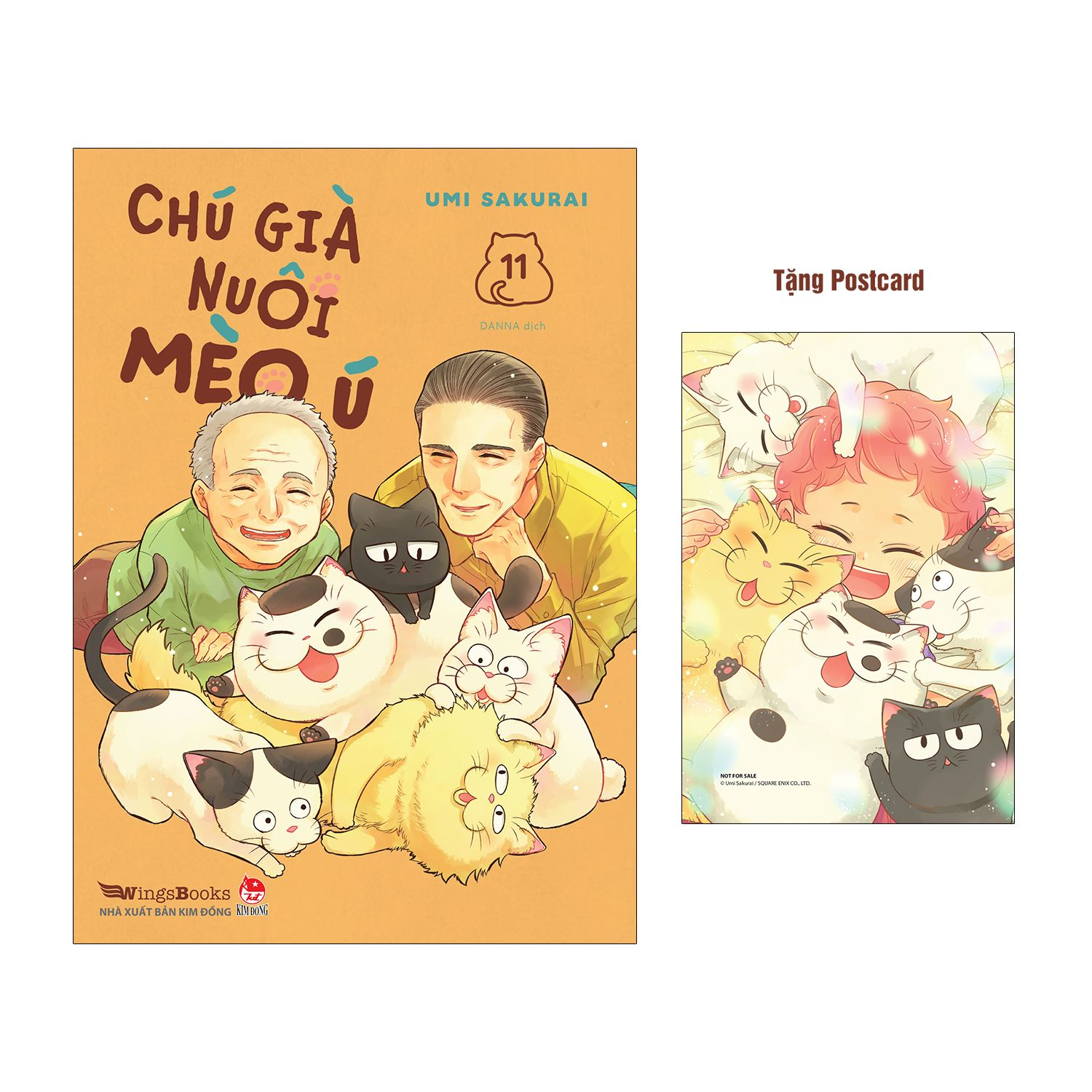 bộ chú già nuôi mèo ú - tập 11 - tặng kèm postcard