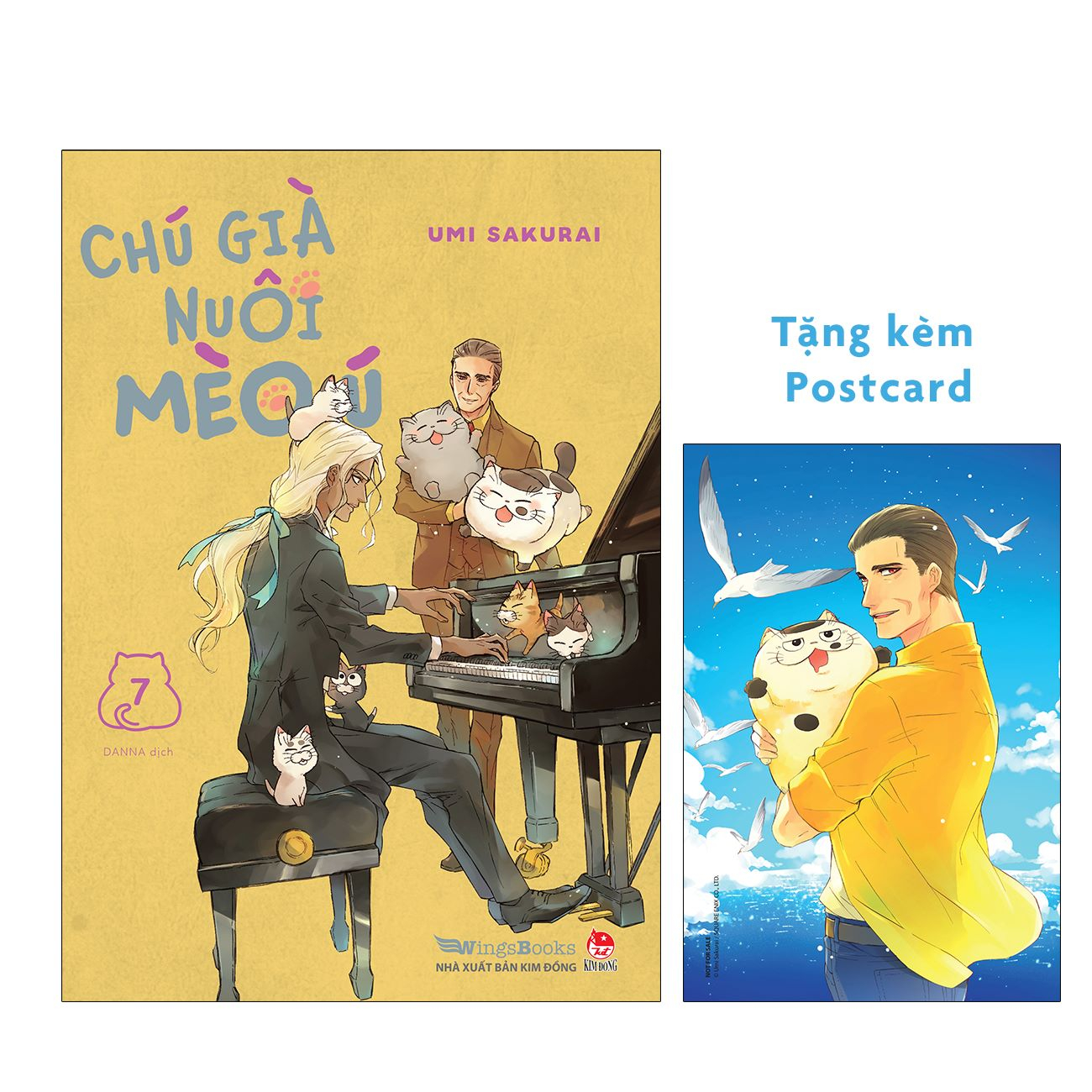 bộ chú già nuôi mèo ú - tập 7 - tặng kèm postcard (tái bản 2024)