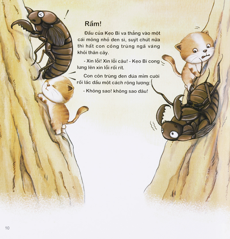 bộ chú mèo kẹo bi phiêu lưu trong xứ sở côn trùng (tập 3): trên cây
