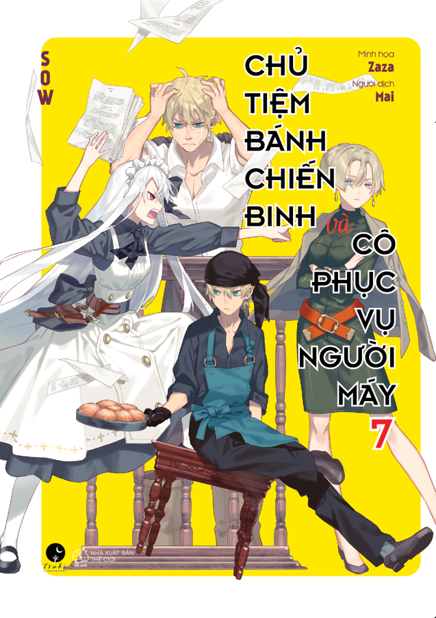 bộ chủ tiệm bánh chiến binh và cô phục vụ người máy - tập 7 - tặng kèm bookmark